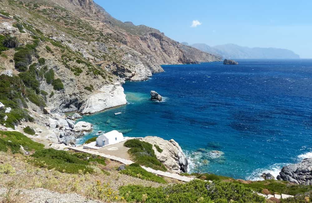 Plage de Agia Anna à Amorgos