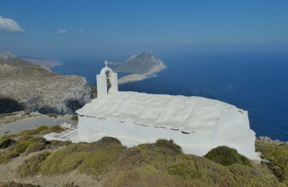 Chapelle sur le chemin de randonnée allant de Aegiali à Chora (Amorgos)