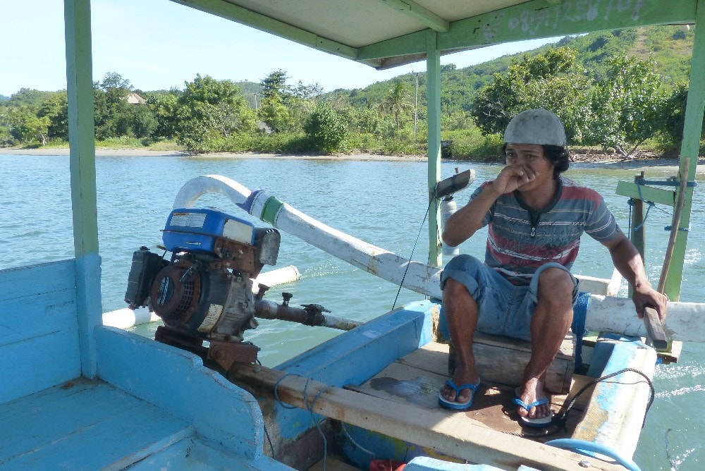 Sur le bateau entre Labuan Poh et Gili Asahan
